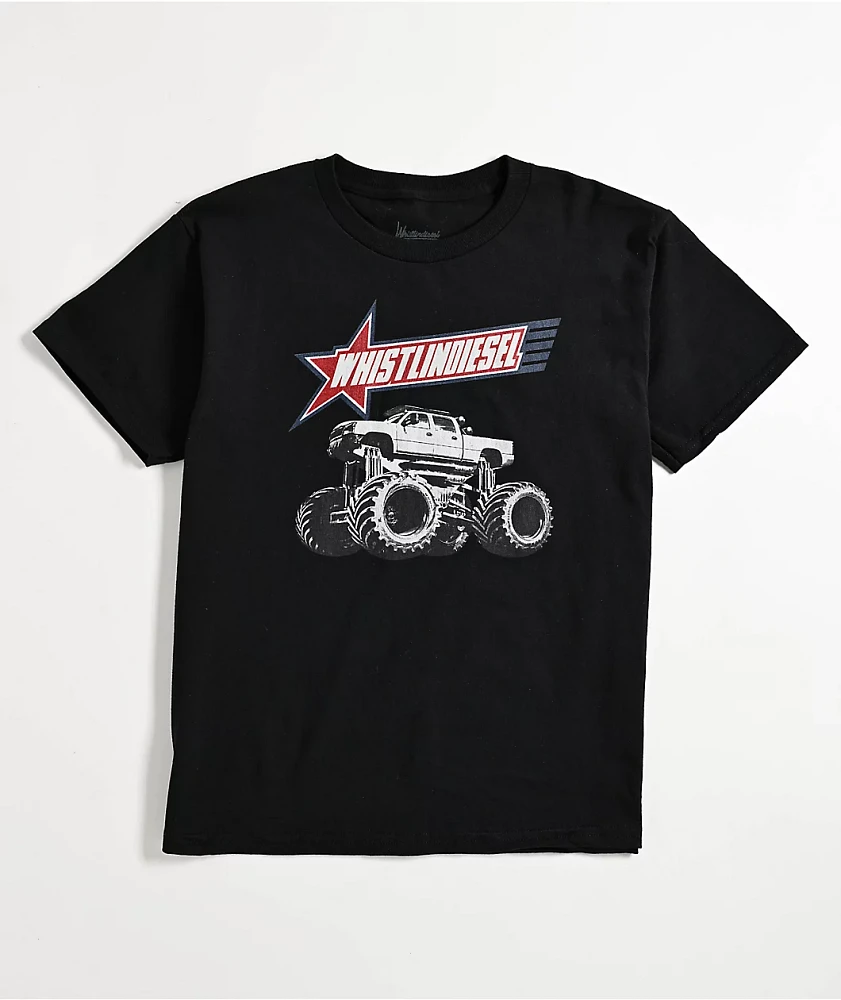 WhistlinDiesel Kids Monstermax Black T-Shirt