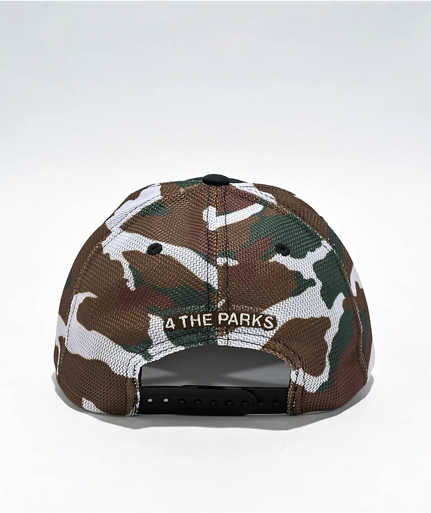 Wild Tribute Logo Camo Trucker Hat