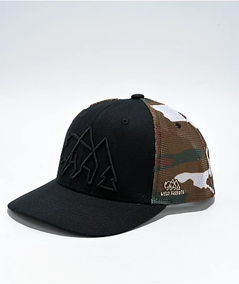 Wild Tribute Logo Camo Trucker Hat