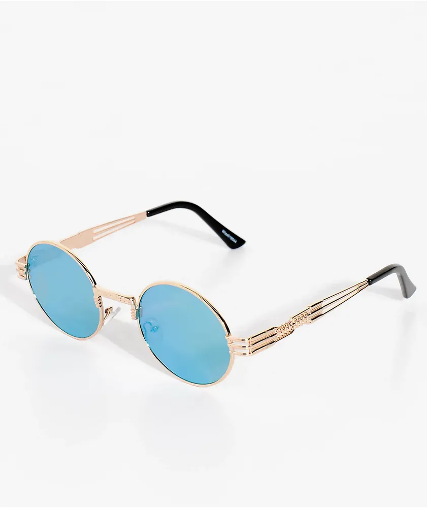 Round Mirror Sunglasses Silver/Mercury | Classy Men Collection