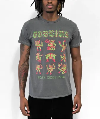 Wizard Of Barge Goblins Have Fun Grey T-Shirt