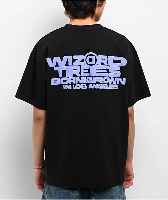 Wizard Trees Born + Grown Black T-Shirt