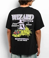 Wizard Trees Garden To Grinder Black T-Shirt