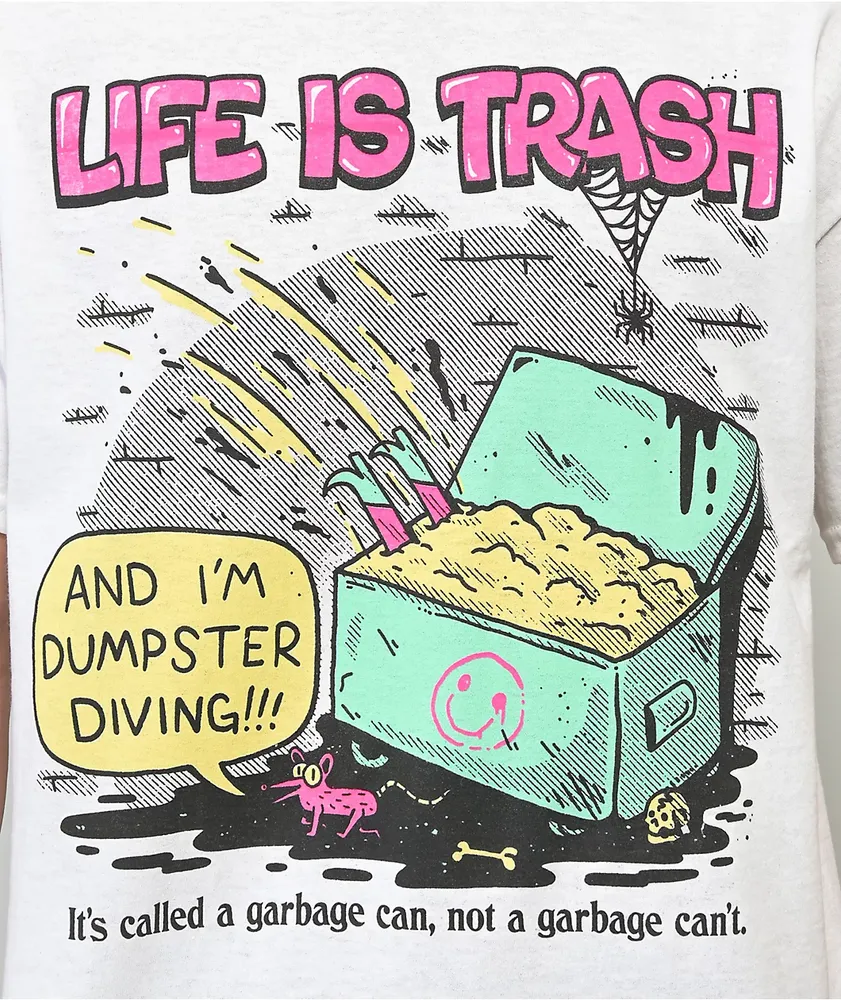 Wizard of Barge Life is Trash White T-Shirt