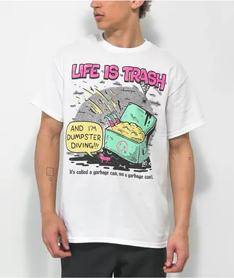 Wizard of Barge Life is Trash White T-Shirt