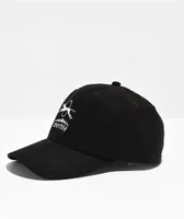 Worble Bad Lou Black Faux Suede Snapback Hat