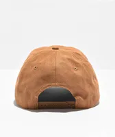Worble Glisten Brown Faux Suede Snapback Hat