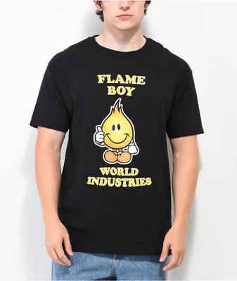 World Industries Classic Flame Boy Black T-Shirt