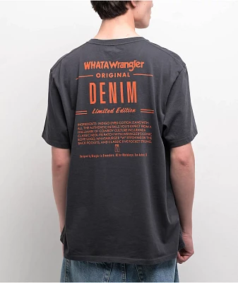 Wrangler x Whataburger Ingredient Faded Black T-Shirt