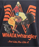 Wrangler x Whataburger Long Live Burgers Faded Black T-Shirt