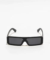 Wrap Shield Black Sunglasses