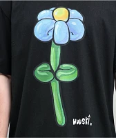 Wuuski Balloon Flower Black T-Shirt