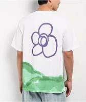 Wuuski Flower Drawings White T-Shirt