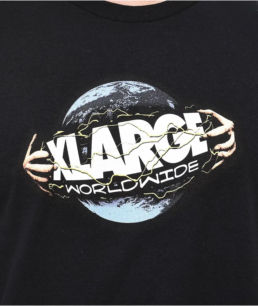 XLARGE Earth Logo Black T-Shirt