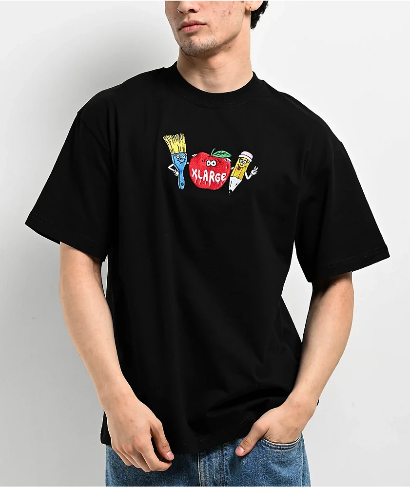 XLARGE Paint Logo Black T-Shirt