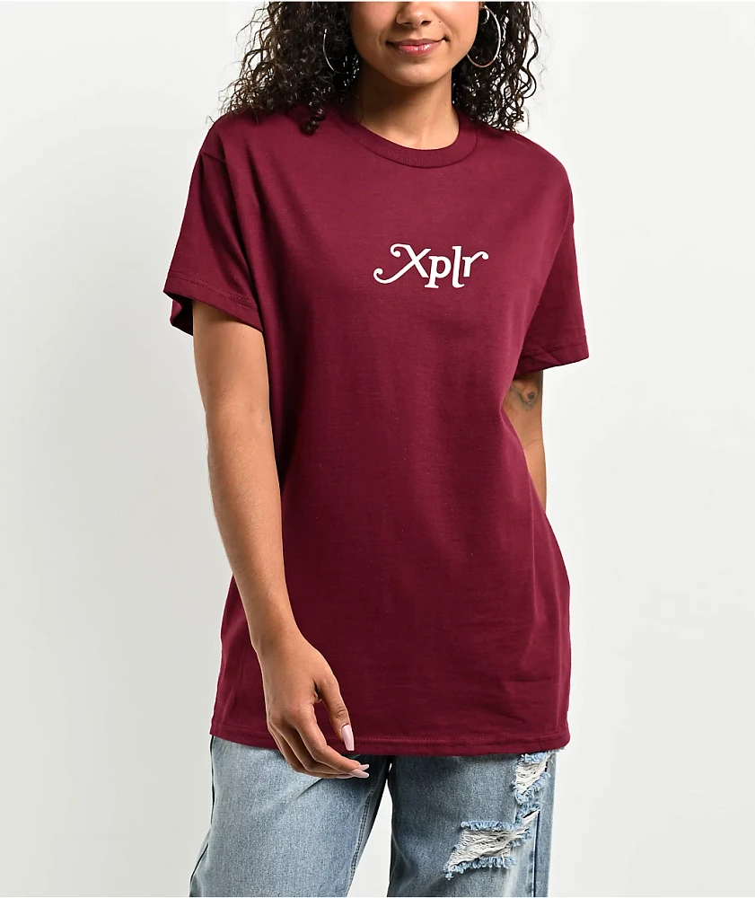 XPLR Core Maroon T-Shirt