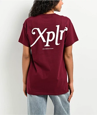 XPLR Core Maroon T-Shirt
