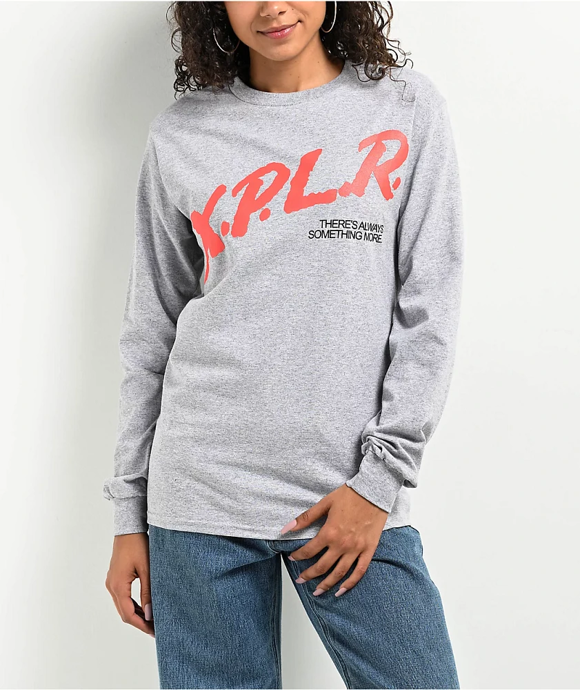 XPLR Dare Grey Long Sleeve T-Shirt