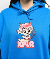 XPLR Devil Girl Sapphire Hoodie