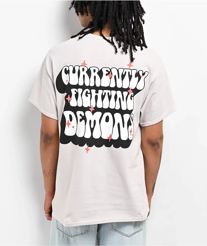 XPLR Fighting Demons Grey T-Shirt 