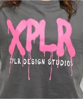 XPLR Graffiti V2 Charcoal T-Shirt