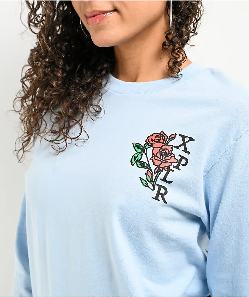 XPLR Grave Light Blue Long Sleeve T-Shirt