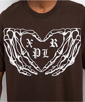 XPLR Hands Brown T-Shirt