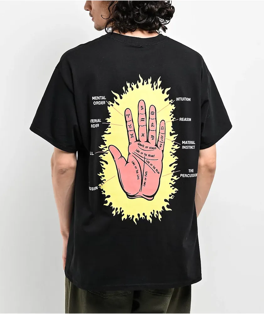 XPLR Palmistry Black T-Shirt