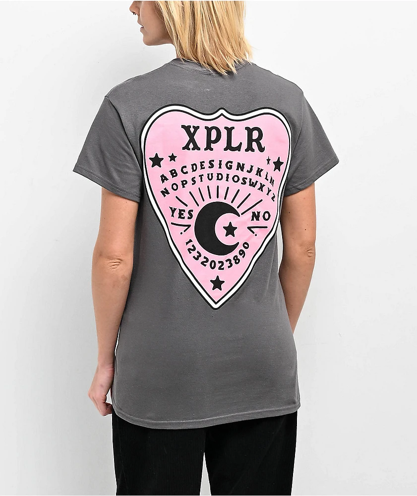 XPLR Planchette Board Charcoal T-Shirt