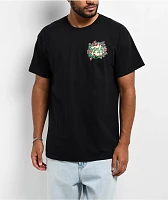 XPLR Skull Wreath Black T-Shirt