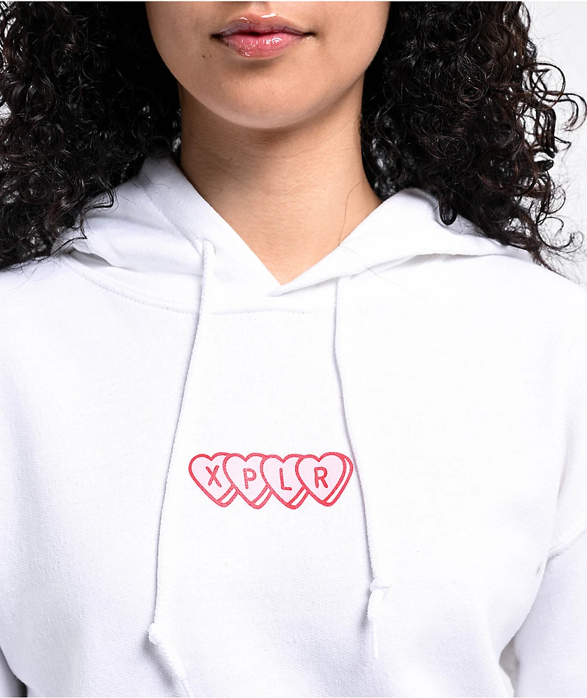 XPLR Valentine White Hoodie