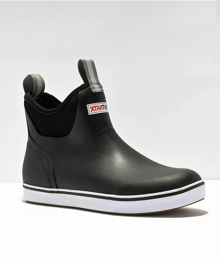 XTRATUF Black Ankle Deck Boots