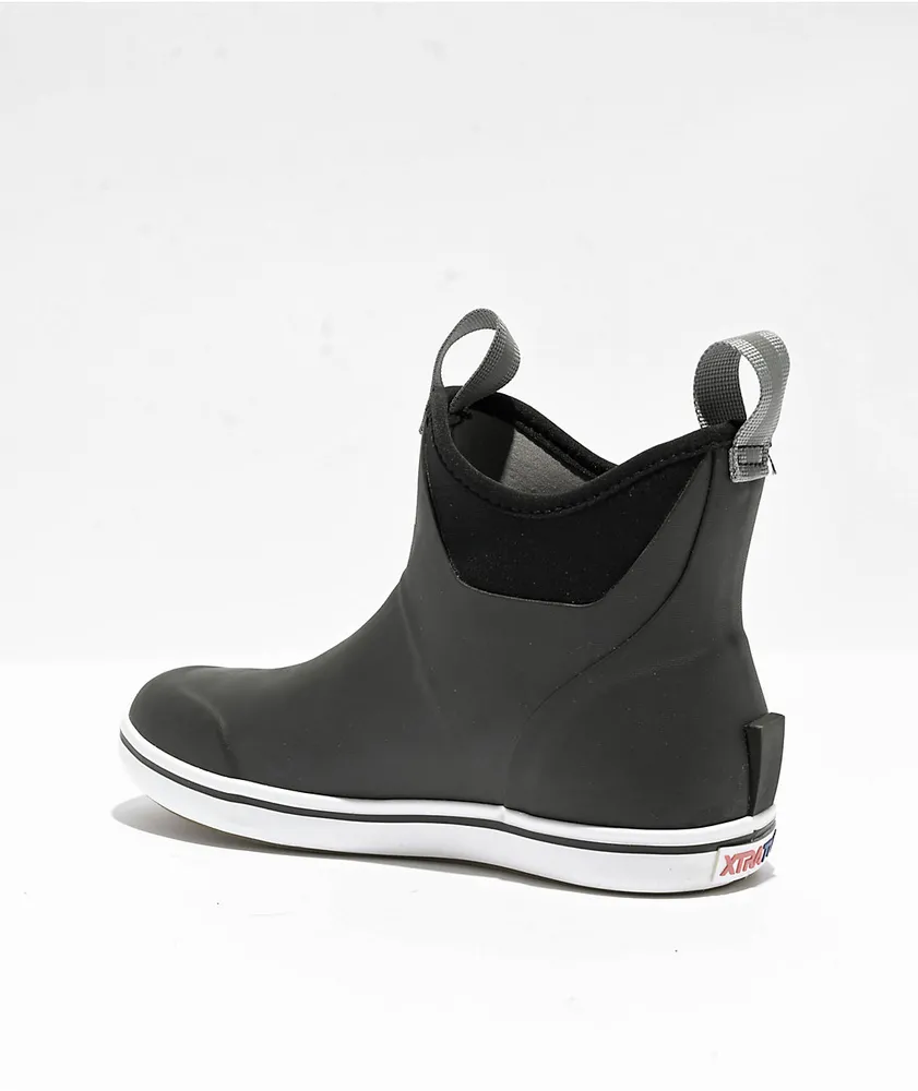 XTRATUF Womens Black Ankle Deck Boots