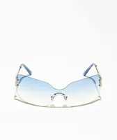 Y2K Blue Single Lens Sunglasses