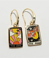 Yellow Owl Workshop Sun & Moon Tarot Earrings