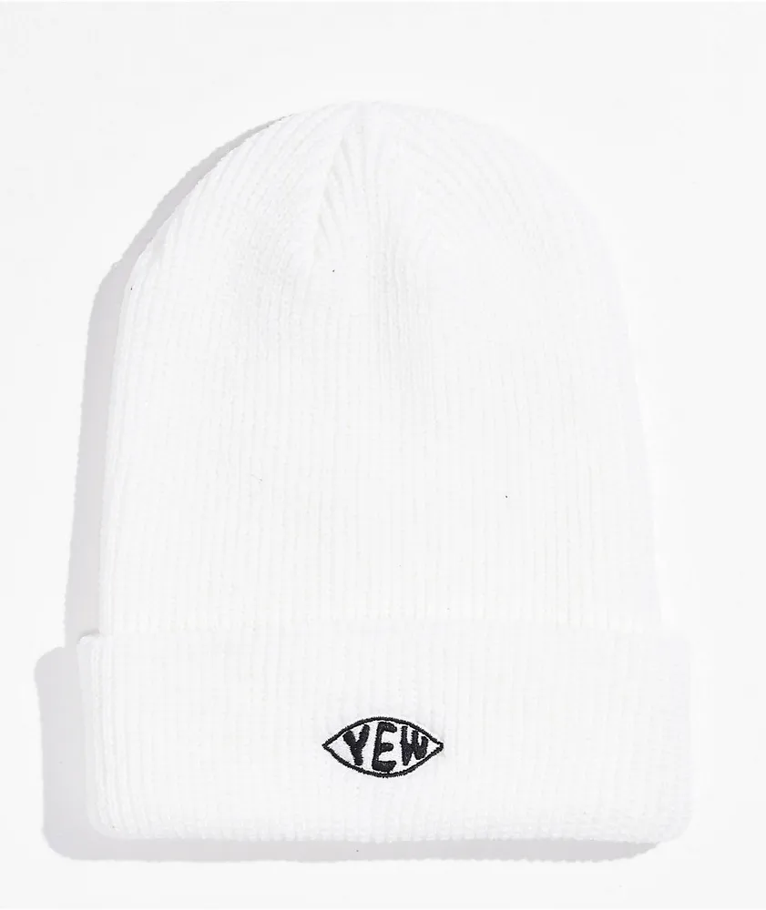 Yew Eye White Beanie