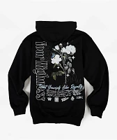 Your Highness Camellia Black Zip Hoodie