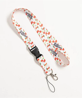 Your Highness Cherry Pie White Lanyard