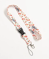 Your Highness Cherry Pie White Lanyard