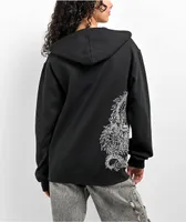 Your Highness Dragonfly Black Zip Hoodie