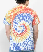 Your Highness Emporium Club Yellow, Blue & Red Tie Dye T-Shirt