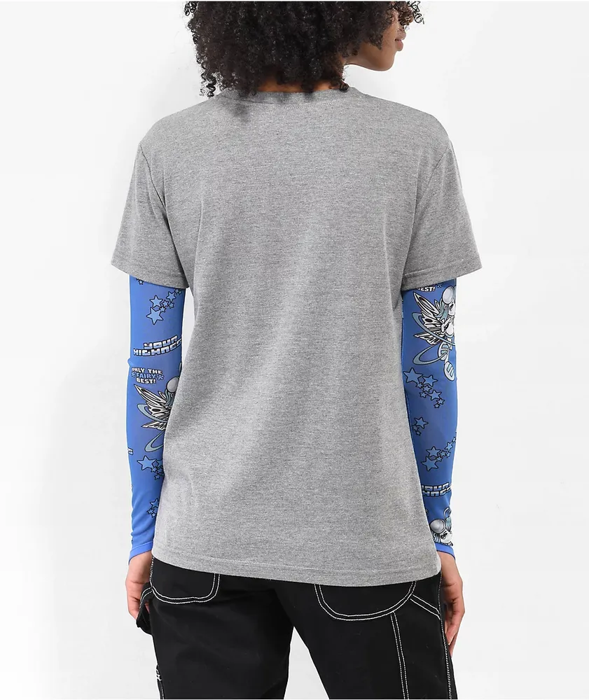 Your Highness Fairy Best Grey Layered Long Sleeve T-Shirt