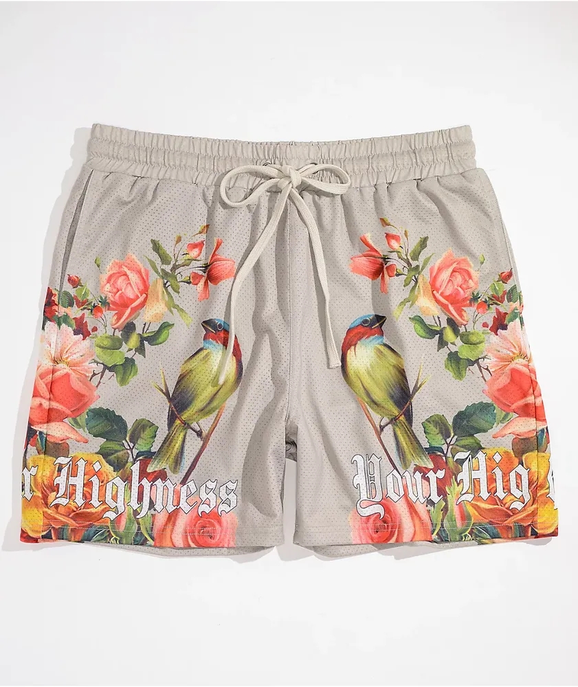 Your Highness Finch Tan Mesh Shorts