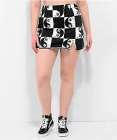 Your Highness Harmony Black & White Checkered Skirt