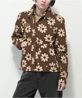 Your Highness Hazy Daisy Brown Chore Jacket