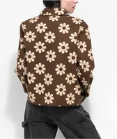 Your Highness Hazy Daisy Brown Chore Jacket