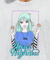 Your Highness LA Fun Girl Grey T-Shirt