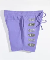 Your Highness Moon Tower Lavender Sweat Shorts