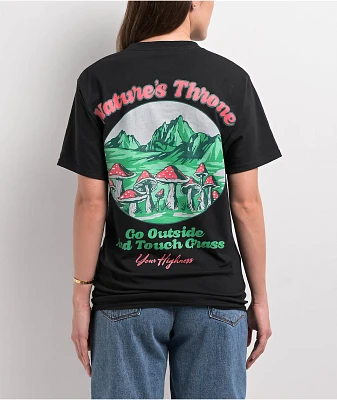 Your Highness Natures Throne Black T-Shirt
