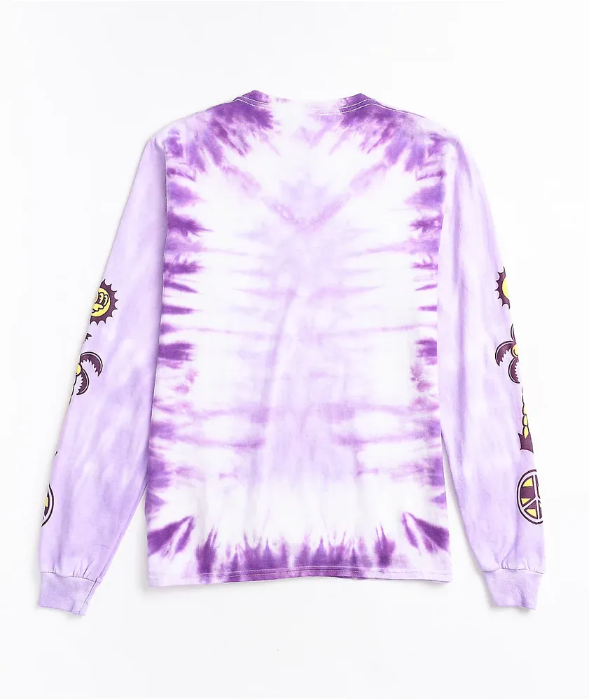 Your Highness Nowhere To Go Purple Tie Dye Long Sleeve T-Shirt